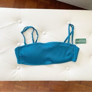 3/30$🤍 SIMONS | Blue bandeau bathing suit top